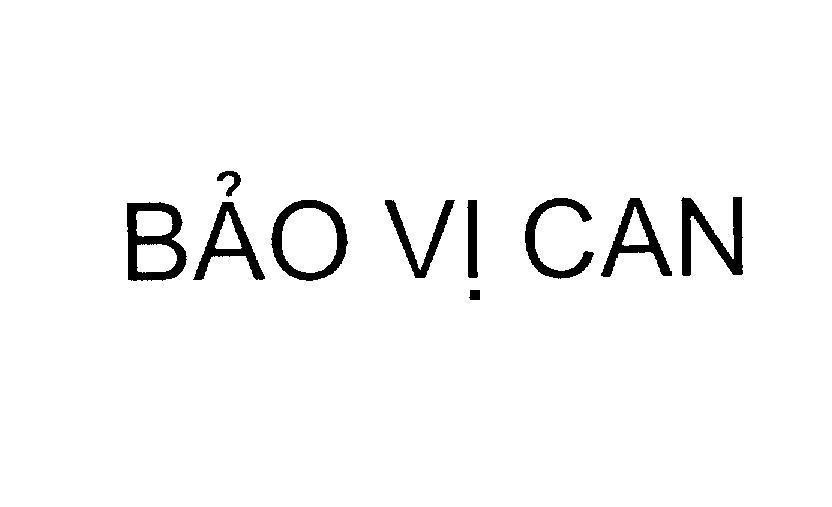 Mẫu nhãn hiệu Bảo Vị Can