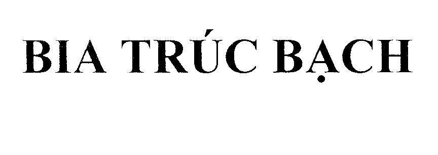 Mẫu nhãn hiệu Bia Trúc Bạch