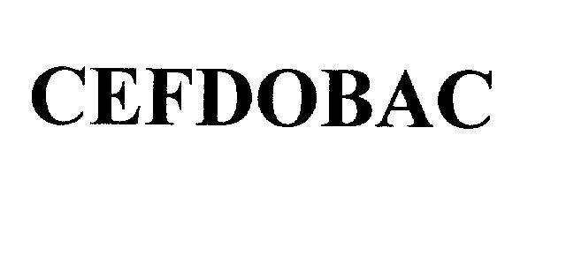 Mẫu nhãn hiệu CEFDOBAC