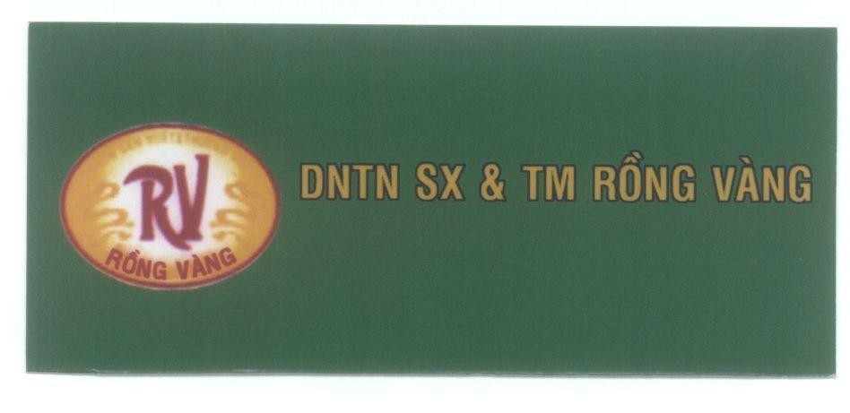 Mẫu nhãn hiệu RV Rồng Vàng DNTN SX & TM Rồng Vàng
