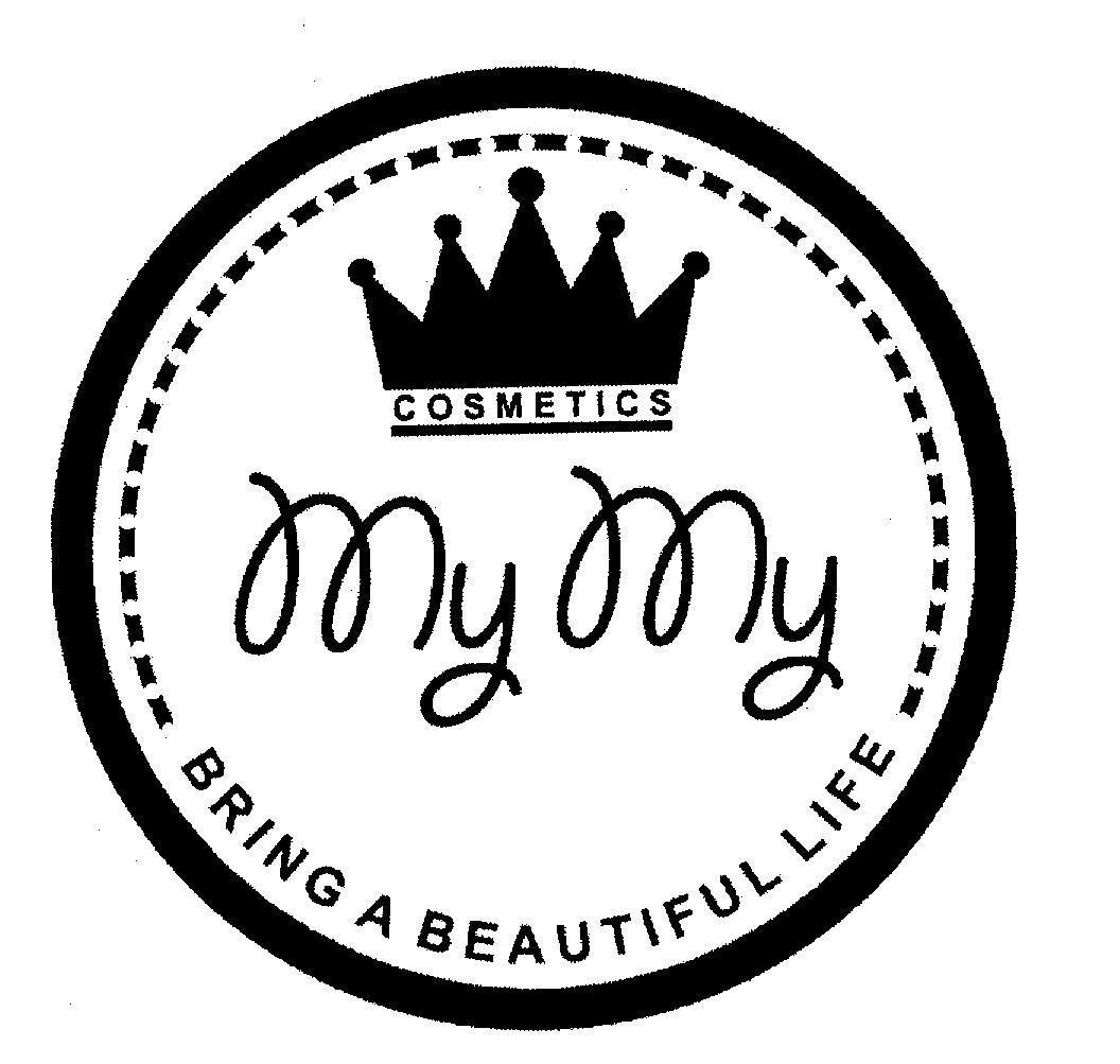 Mẫu nhãn hiệu MY MY COSMETICS BRING A BEAUTIFUL LIFE