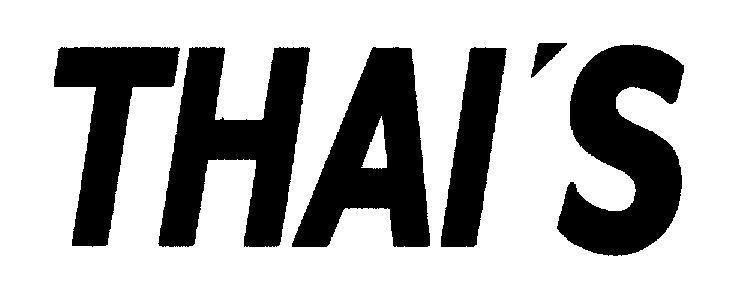 Mẫu nhãn hiệu THAI'S