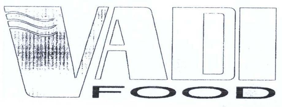 Mẫu nhãn hiệu VADI FOOD