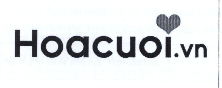 Mẫu nhãn hiệu Hoacuoi.vn