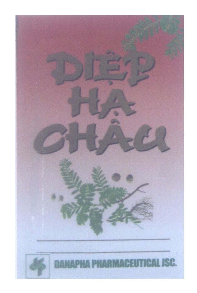 Mẫu nhãn hiệu Diệp Hạ Châu DANAPHA PHARMACEUTICAL JSC.
