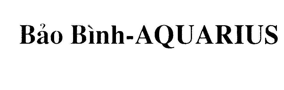 Mẫu nhãn hiệu Bảo Bình-AQUARIUS