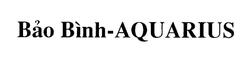 Mẫu nhãn hiệu Bảo Bình-AQUARIUS