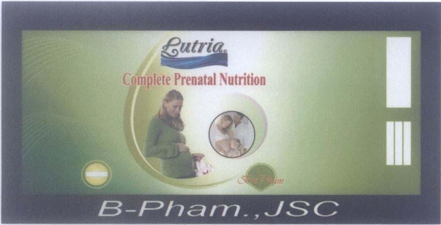 Mẫu nhãn hiệu Lutria B-Pham BioPharm Complete Prenatal Nutrition JSC