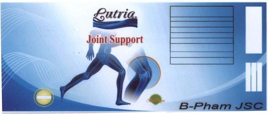 Mẫu nhãn hiệu Lutria B-Pham BioBharm JSC Joint Support
