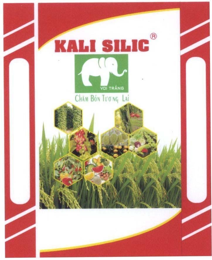 Mẫu nhãn hiệu KALI SILIC Voi Trắng chăm bón tương lai