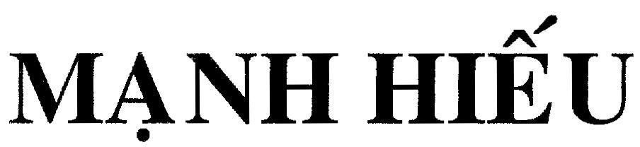 Mẫu nhãn hiệu Mạnh Hiếu