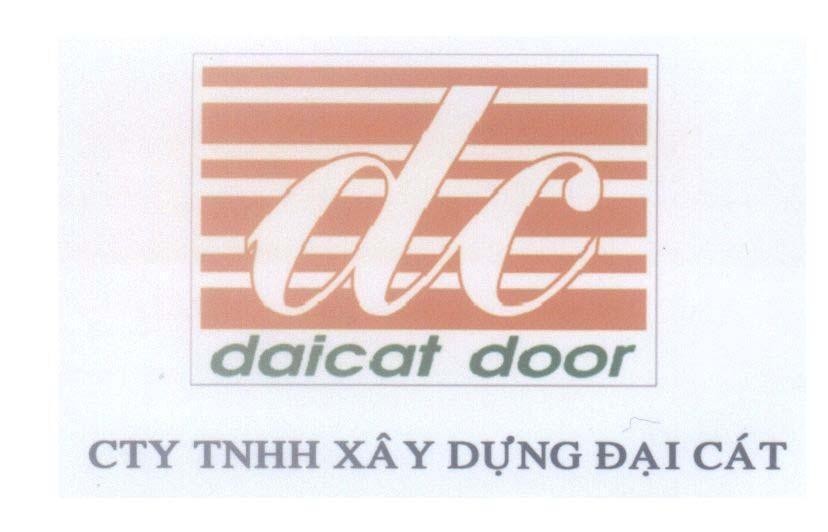 Mẫu nhãn hiệu dc daicat door CTy TNHH Xây Dựng Đại Cát