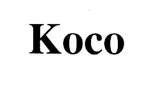 Mẫu nhãn hiệu Koco