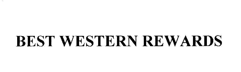 Mẫu nhãn hiệu BEST WESTERN REWARDS