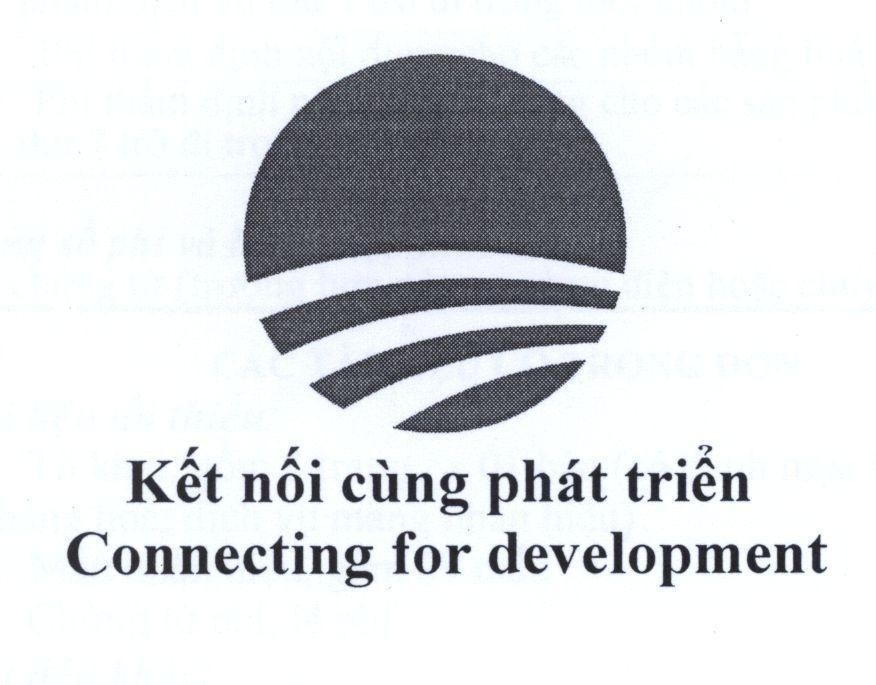Mẫu nhãn hiệu Kết nối cùng phát triển Connecting for development