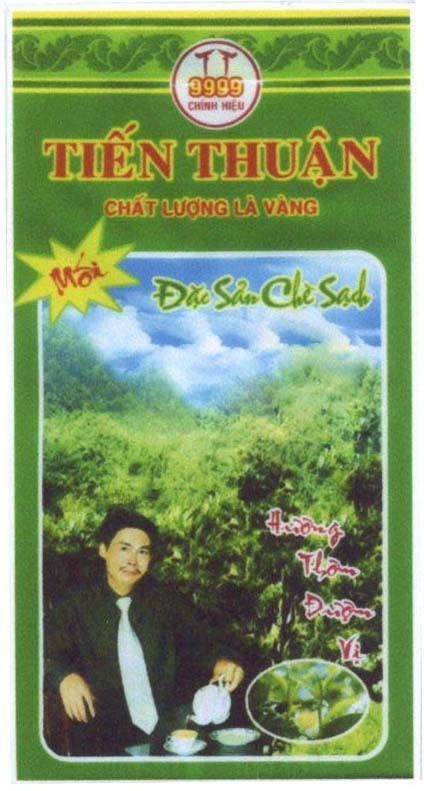 Mẫu nhãn hiệu Tiến Thuận TT 9999 Chất Lượng Là Vàng Mới Đặc sản chè Sạch