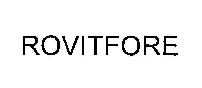 Mẫu nhãn hiệu ROVITFORE