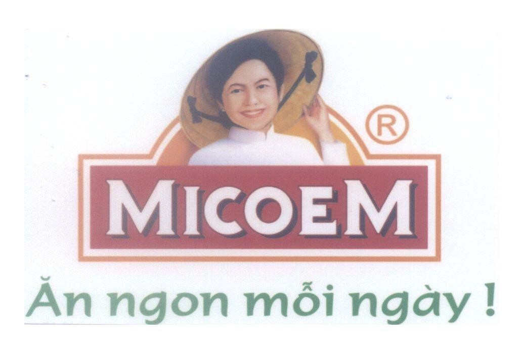 Mẫu nhãn hiệu MICOEM Ăn ngon mỗi ngày !
