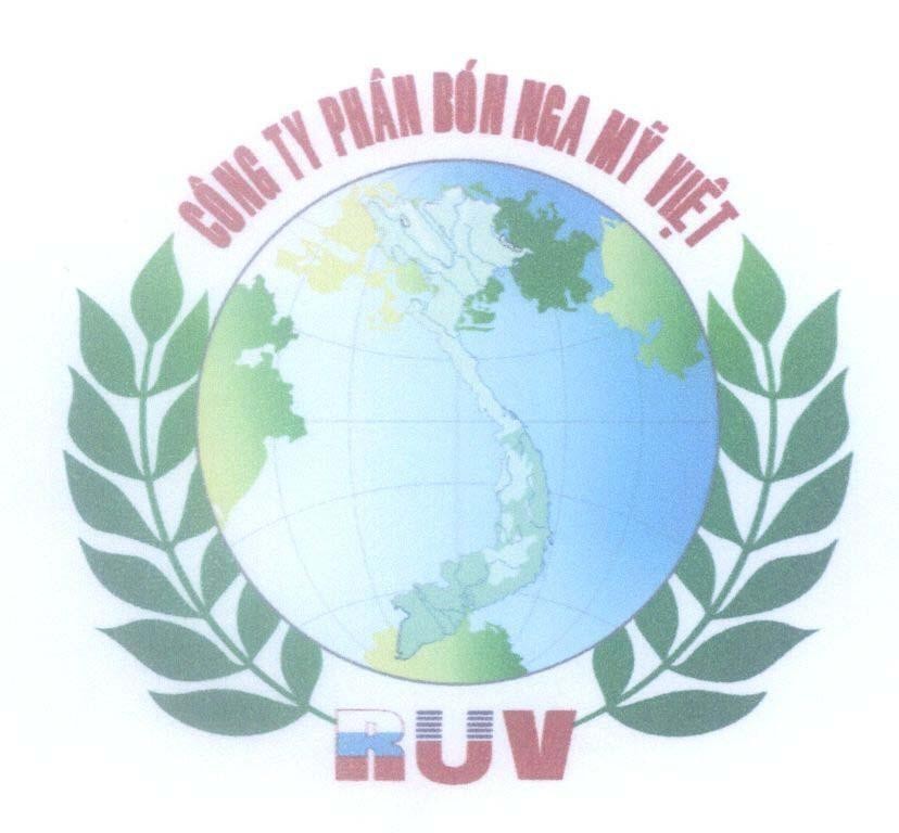 Mẫu nhãn hiệu RUV Công ty phân bón Nga Mỹ Việt