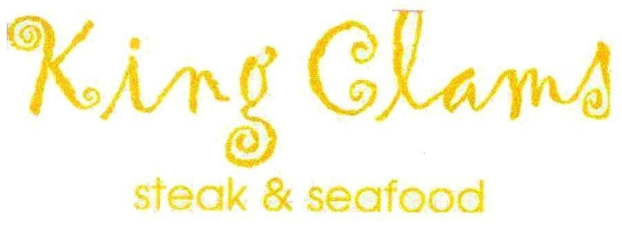 Mẫu nhãn hiệu King Clams steak & seafood