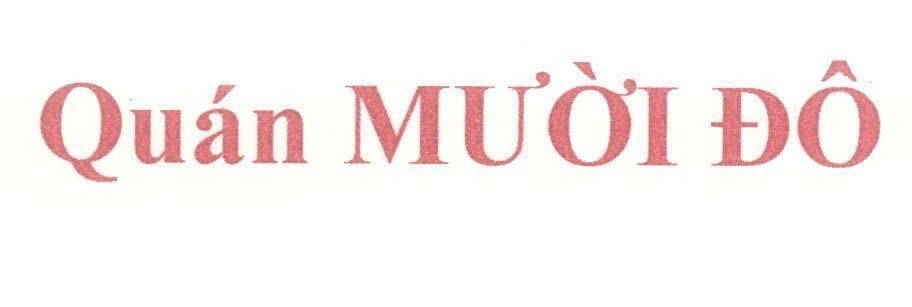 Mẫu nhãn hiệu Quán Mười Đô