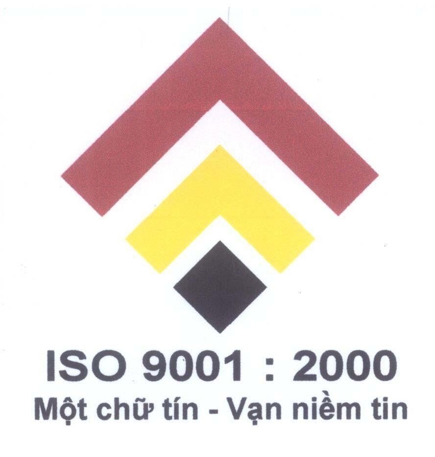 Mẫu nhãn hiệu ISO 9001 : 2000 Một chữ tín - Vạn niềm tin