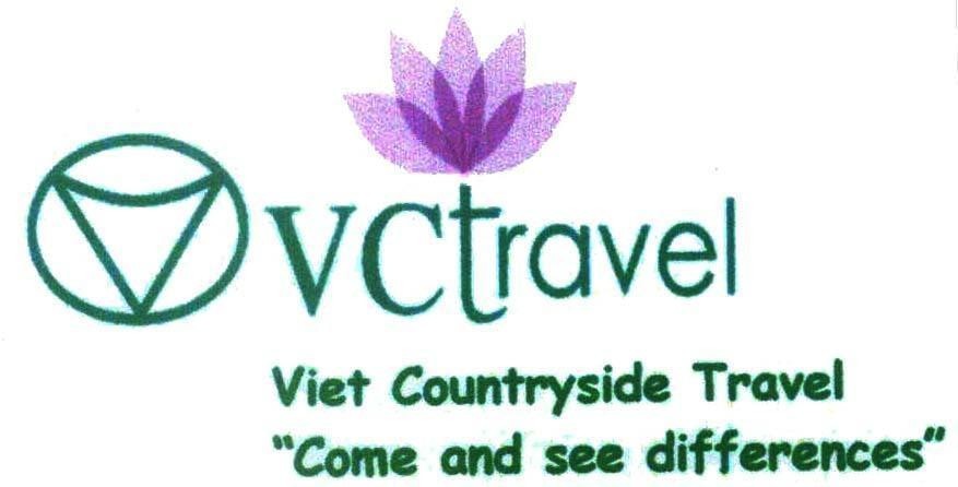Mẫu nhãn hiệu V VCtravel Viet Countryside Travel "Come and see differences"