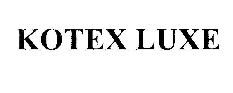 Mẫu nhãn hiệu KOTEX LUXE