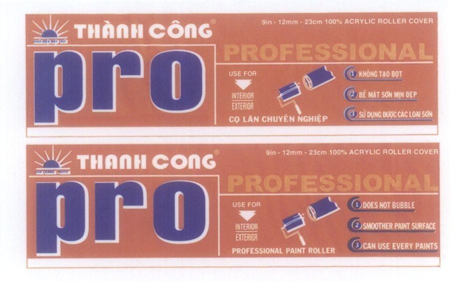 Mẫu nhãn hiệu pro Thành Công...