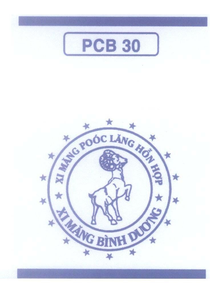 Mẫu nhãn hiệu Bình Dương PCB 30 Xi Măng Poóc Lăng Hỗn Hợp Xi Măng