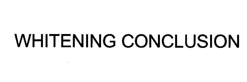 Mẫu nhãn hiệu WHITENING CONCLUSION