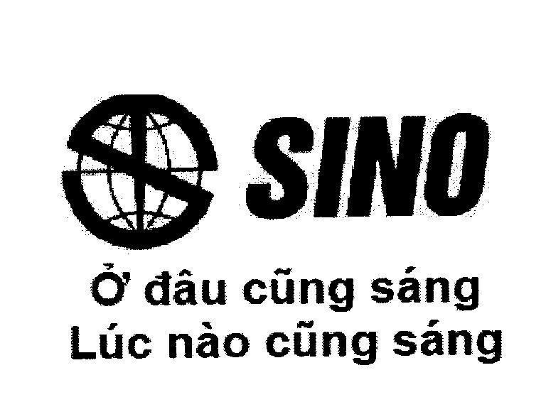 Mẫu nhãn hiệu S SINO ở đâu cũng sáng lúc nào cũng sáng