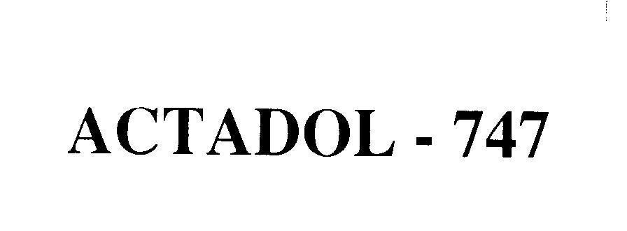 Mẫu nhãn hiệu ACTADOL - 747