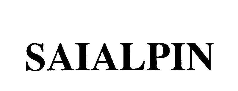 Mẫu nhãn hiệu SAIALPIN