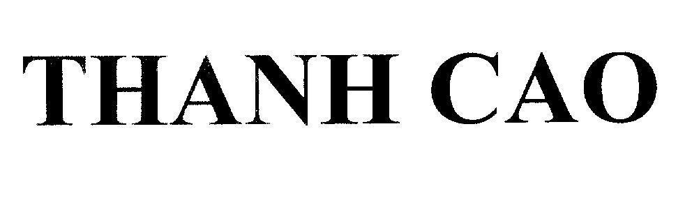 Mẫu nhãn hiệu THANH CAO