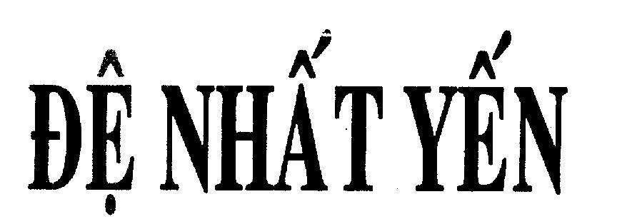 Mẫu nhãn hiệu Đệ Nhất Yến