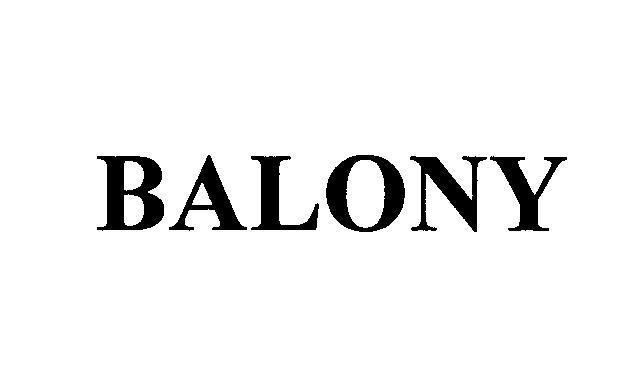 Mẫu nhãn hiệu BALONY