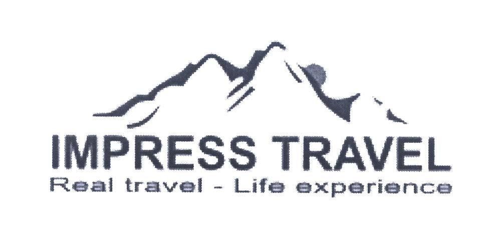 Mẫu nhãn hiệu IMPRESS TRAVEL Real travel - Life experience