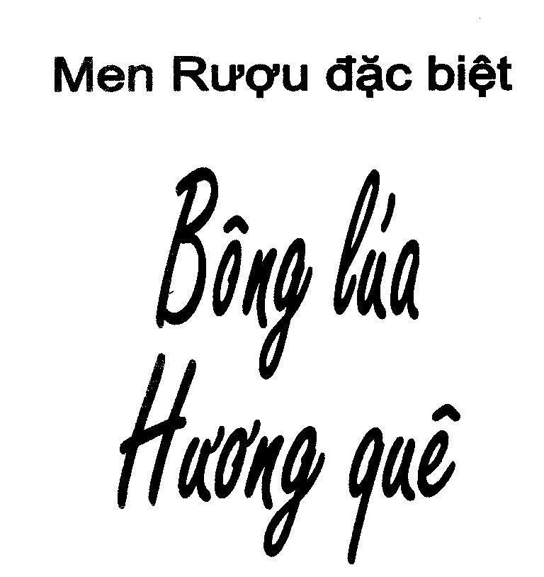 Mẫu nhãn hiệu Bông lúa Hương quê Men Rượu đặc biệt