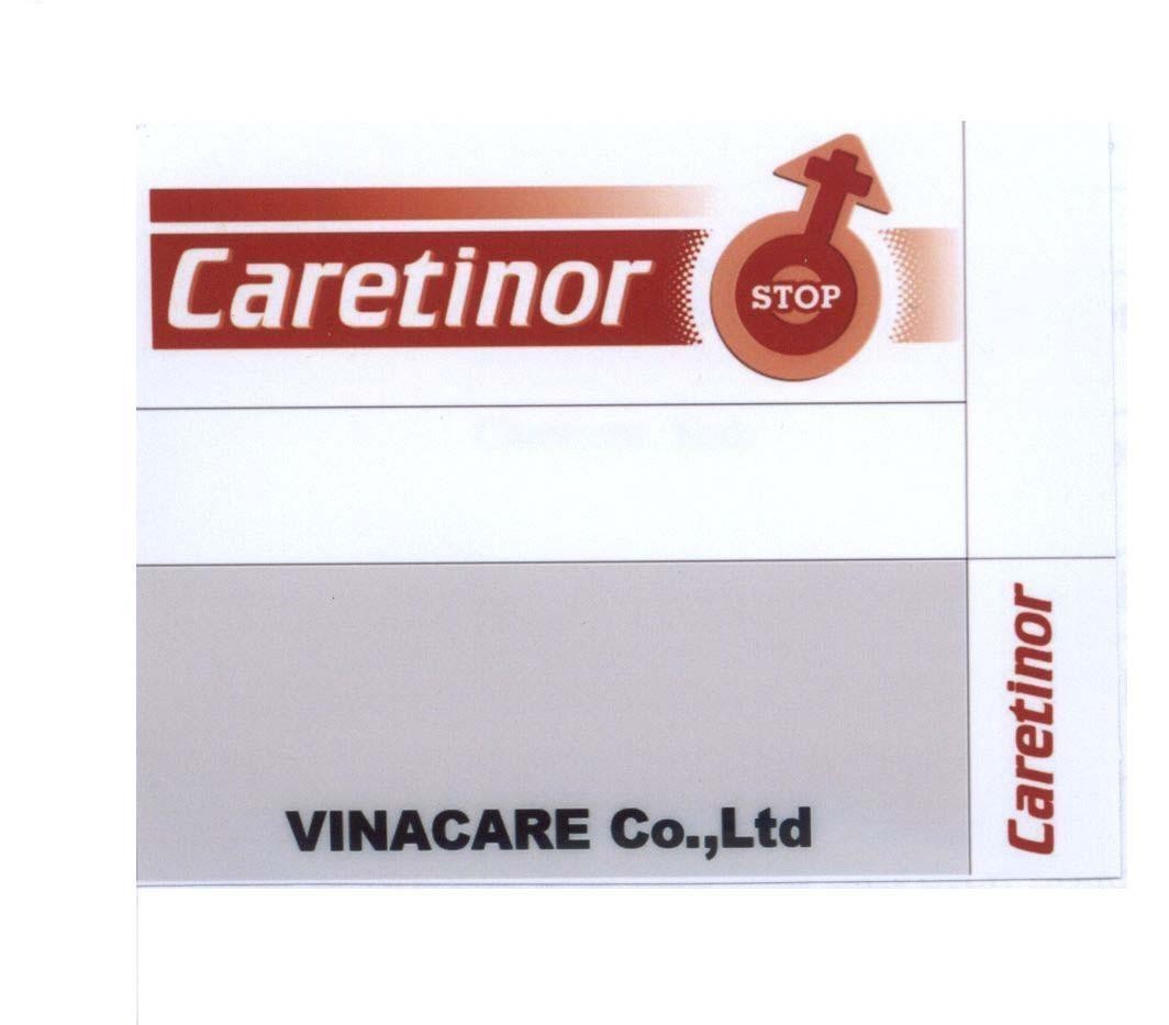 Mẫu nhãn hiệu Caretinor STOP VINACARE Co.,Ltd