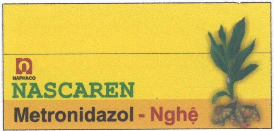 Mẫu nhãn hiệu NASCAREN Metronidazol - Nghệ N NAPHACO