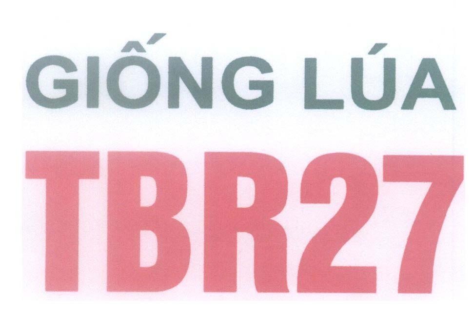 Mẫu nhãn hiệu Giống Lúa TBR27