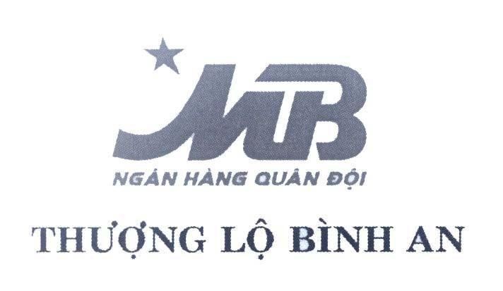 Mẫu nhãn hiệu MB Ngân Hàng Quân Đội Thượng Lộ Bình An