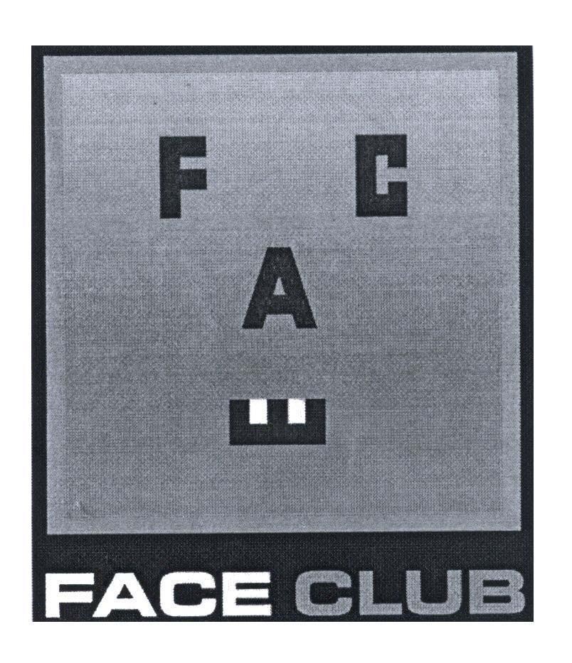 Mẫu nhãn hiệu F A C E FACE CLUB