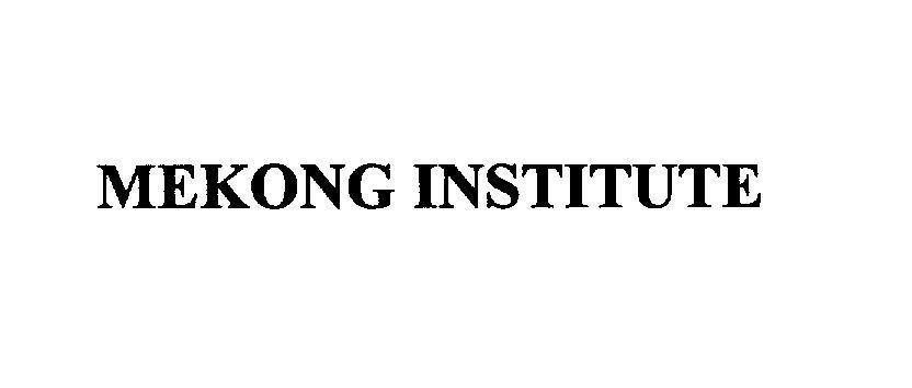 Mẫu nhãn hiệu MEKONG INSTITUTE