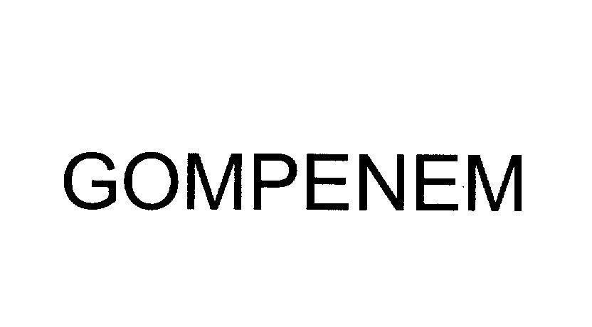Mẫu nhãn hiệu GOMPENEM