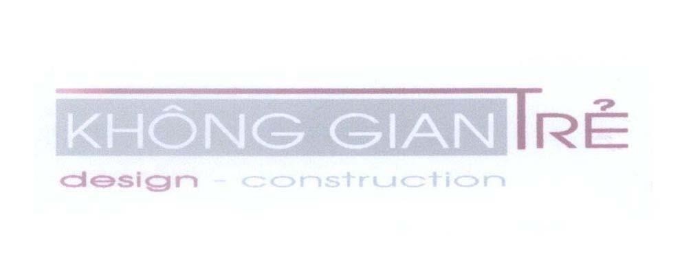 Mẫu nhãn hiệu Không Gian Trẻ design - construction
