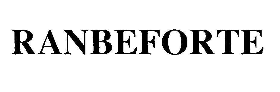 Mẫu nhãn hiệu RANBEFORTE