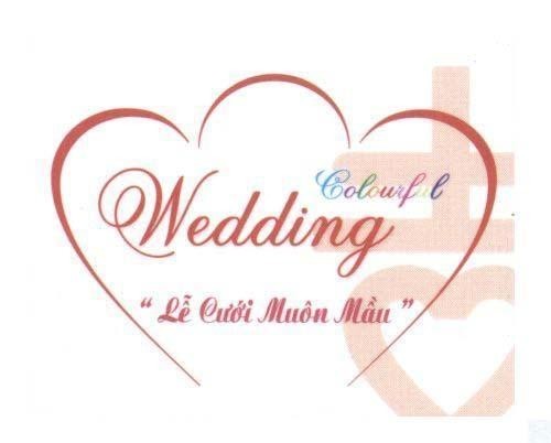 Mẫu nhãn hiệu Colourful Wedding "Lễ Cưới Muôn Màu"