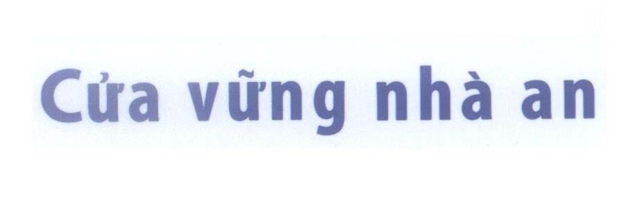 Mẫu nhãn hiệu Cửa vững nhà an